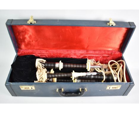 A Cased Set of Bagpipes, Purchased Pakistan 2008