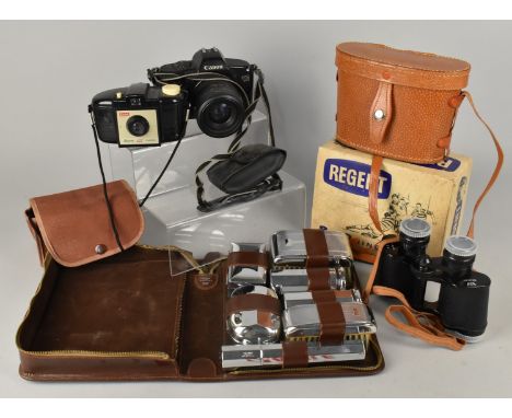 A Collection of Various Mid Century and Later Items to Comprise Gentleman's Travel Set, Royal Mail Commission Tie and Cufflin