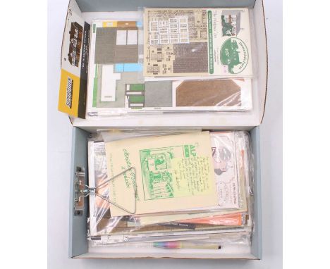 Collection of mixed card kits for 00 Gauge model railways to include Superquick examples