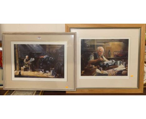 Alan Fearnley (b.1942) - Old friends, limited edition print numbered 101/500, signed in pencil to the margin, 37 x 55cm; toge