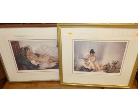 William Russell Flint (1880-1969) - limited edition print No. 77/750, 28 x 53cm; together with one other by the artist (2)