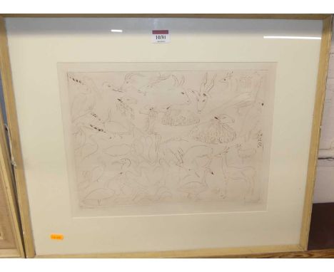 Joseph Hecht (1891-1951) - etching, signed and titled in pencil to the margin, 26 x 36cm 