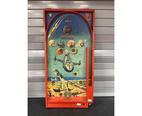 An Original Eagle Dan Dare 'Bagatelle', signs of wear and some pins replaced, balls replaced.