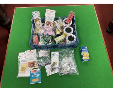 A quantity of model railway electric and electronic accessories, mainly OO/HO scale including colour light signals by Fleisch