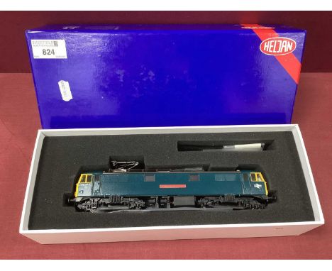 A Heljan 'OO' Gauge/4mm Class 86 Electric Locomotive, single pantograph, blue livery "The Manchester Guardian" R/No 86253, go
