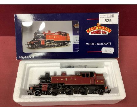 A boxed Bachmann OO gauge Ivatt Class 2 2-6-2 tank engine in Keighley and Worth Valley Crimson livery ref 31-450K, limited ed