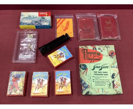 A Quantity of Original Eagle Dan Dare Games and Associated Items, including Dan Dare 'Game of the Future' by Pepys, Eagle Dia