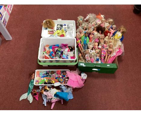 A Quantity of Modern Dolls. Predominantly Barbie (Mattel), some Sindy (Hasbro) noted. Together with a Sindy Tiffany The Horse