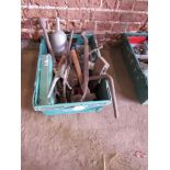 Tray of various hand tools