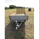 Indespension trailer, 10ft x 5ft, wooden floor, ramp, new rims, wheels and tyres,