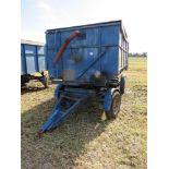 Articulated hydraulic tipping trailer 11ft x 6ft x 4ft,