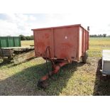 4T Orange hydraulic tipping trailer