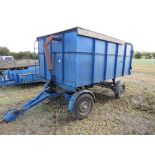 Articulated hand hydraulic tipping trailer 11ft x 6ft x 4ft,