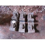 Set of 6 x 56lb weights