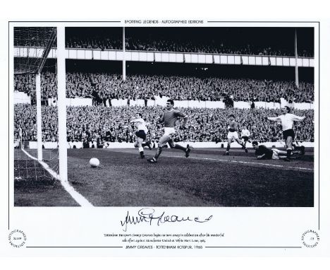 Autographed JIMMY GREAVES 1965 16 x 12 Limited-Edition : Limited to just 75 Editions, this wonderful image depicts Tottenham 