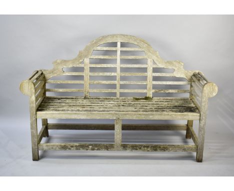 A Lutyens Style Wooden Garden Bench, 168cm Wide