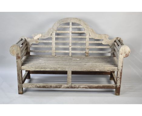 A Lutyens Style Wooden Garden Bench, 168cm Wide
