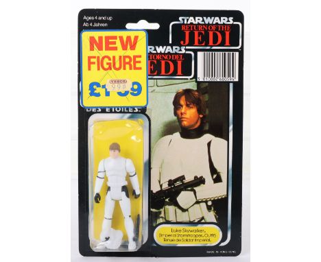Palitoy General Mills Star Wars Tri Logo Return of The Jedi Luke Skywalker (Imperial Stormtrooper Outfit) Vintage Original Ca