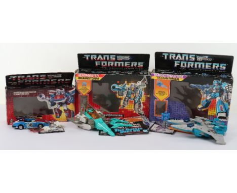 Three Boxed Hasbro G1 Transformers, Autobot Tactician Smokescreen, transforms from race car to robot and back, with instructi