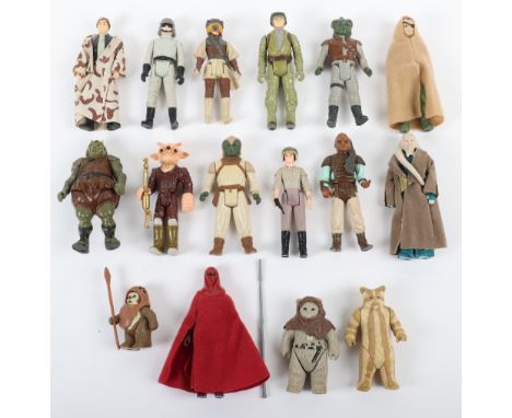 Loose Return Of The Jedi Vintage Star Wars Figures, 3 ¾ inches, Bib Fortuna (missing belt &amp; battle staff) @1983 L.F.L Tai