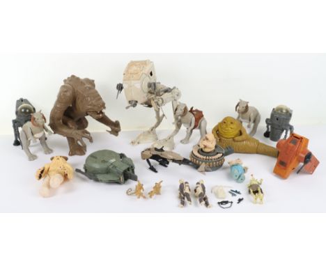Vintage Star Wars Vehicles &amp; Accessories, including: 2 x Tauntaun (one missing harness-other figure missing saddle &amp; 