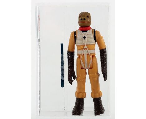 Vintage Kenner/Palitoy Star Wars Bossk 3 ¾ inches UKG 80% Graded Figure, Figure 80% Paint 80%  ©1980 L.F.L Hong Kong, sealed 