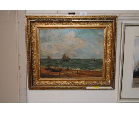 After John Moore of Ipswich, oil on board seascape study