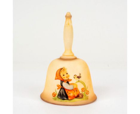 Commemorative piece. Features little girl with bird and flowers relief design. Includes original box. Dimensions of box: 7.25