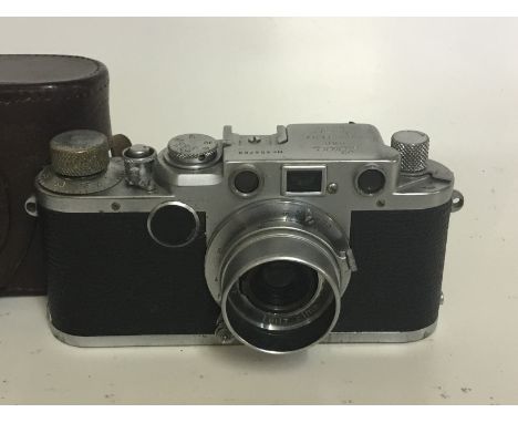 Leica 2C Camera
Serial No:454768
Lens: 50mm Elmar
Accessories: Leather Case + Original Box
Age of Item: 1948 – 51
