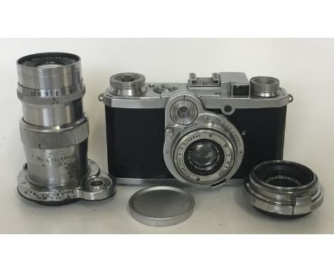  2 x Zeiss Nettax Cameras
Serial No:C86196 (Wear)  B30971 (Wear)
Lens: 50mm Tessar, 50mm Tessar
Additional Lenses: 28mm Tessa