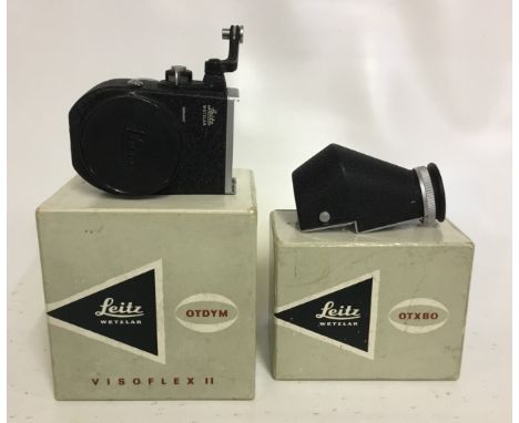 Leitz OTXBO Visoflex + OTDYM Visoflex II
Accessories: Original Boxes
Age of Item: c1950-60s
