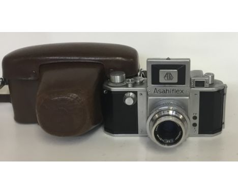 Asahiflex IIA Camera
Serial No:74876
Lens: 50mm Takumar
Accessories: Leather Case
Age of Item: 1955
