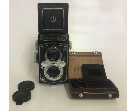 Yashica 635 TLR Camera
Serial No:ST 4040561
Lens: 80mm Yashicor
Accessories: Leather Case + 35mm Kit
Age of Item: 1958
