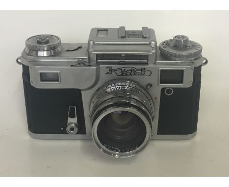 Kiev 4 Camera
Serial No:7835691
Lens: 53mm Jupiter
Accessories: Leather Case
Age of Item: 1978
