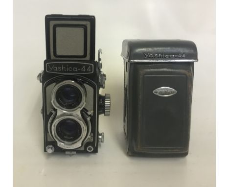 Yashica 44 Grey TLR Camera
Serial No:3972293
Lens: 60mm Yashicor
Accessories: Leather Case
Age of Item: 1958
