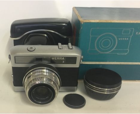 Zeiss Jenar Werra 3 Camera
Lens: 50mm Tessar
Accessories: Leather Case + Original Box
Age of Item: 1958
