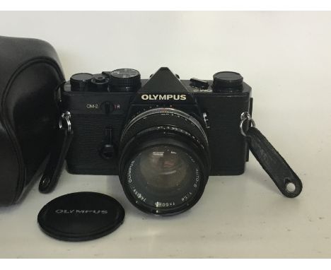 Olympus OM2 Black Camera
Serial No:554515
Lens: 50mm Olympus Auto-S
Accessories: Case
Age of Item: c1970
