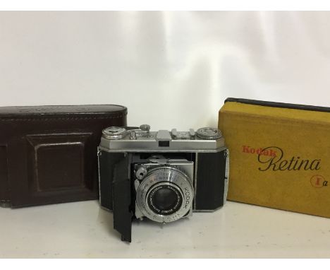 Retina 1A Kodak Camera
Serial No:485717
Lens: 50mm Xenar
Accessories: Leather Case + Original Box
Age of Item: 1951 – 54
