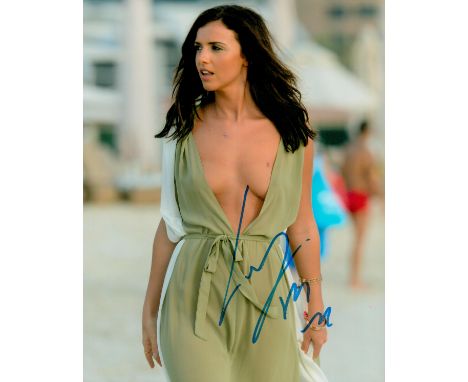British Glamour Model Lucy Mecklenburgh Signed 10x8 inch Colour Photo. Signed in blue ink. Good condition. All autographs com