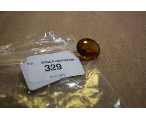 Cognac Colour Oval Citrine