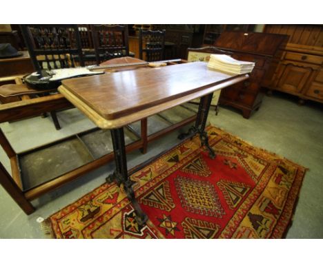 Victorian Pub Table, Mahogany Top