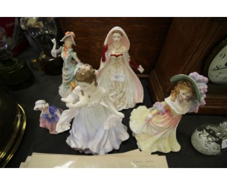 Royal Worcester and Royal Doulton Figurines (5)