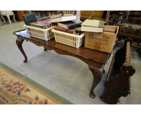 Coffee Table, Magazine Rack and Painted Lamp