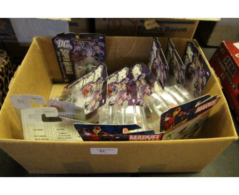 Box of Super Heroes Figures - Batman, Superman