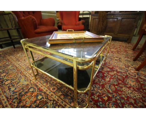 Brass Framed Coffee Table