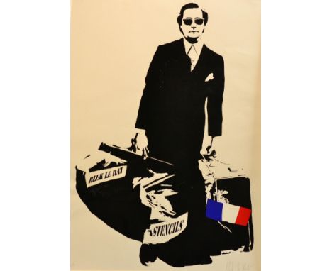 Blek Le Rat (b.1952) French ''The Man Who Walks Through Walls'' 2007 Signed and numbered 27/250, serigraph, 72cm by 51cm (unf