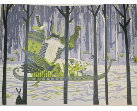 Graham Carter (Contemporary) ''White Water Warrior'' Signed and numbered 43/60, silkscreen, together with six further prints 