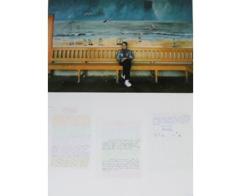 Gillian Wearing (b.1963) ''My Man'' Signed and dated 2000, numbered 21/30, silkscreen, published by Counter Editions, 99cm by