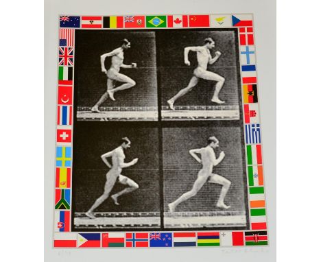 Peter Blake (b.1932) ''Running'' Each signed and numbered 6/75, giclee print with silkscreen varnish, the set of ten prints i