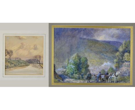 Frederick (Fred) Cecil Jones RBA (1891-1966) ''Cornholme, Near Todmorden'' Signed, inscribed and dated 1942?, watercolour hei